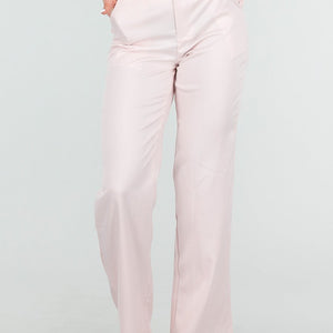 NEW060526 Lichtroze Wide Leg Pantalon