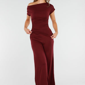 OP=OP.43.NL Bordeaux Off Shoulder Set