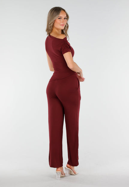 OP=OP.43.NL Bordeaux Off Shoulder Set