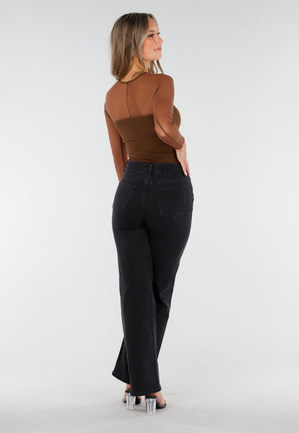 NEW060825 Bruine Mesh Top met Pads