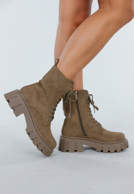 NEW060825 Bruine Veterboots met Rits