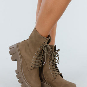 NEW060825 Bruine Veterboots met Rits