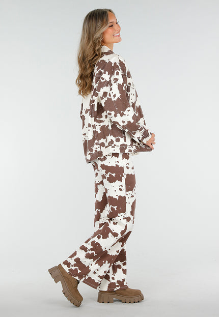 NEW060825 Koeienprint Spijker Jasje