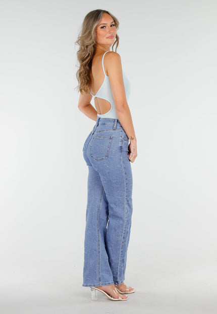 NEW060825 Lichtblauwe Rib Bodysuit