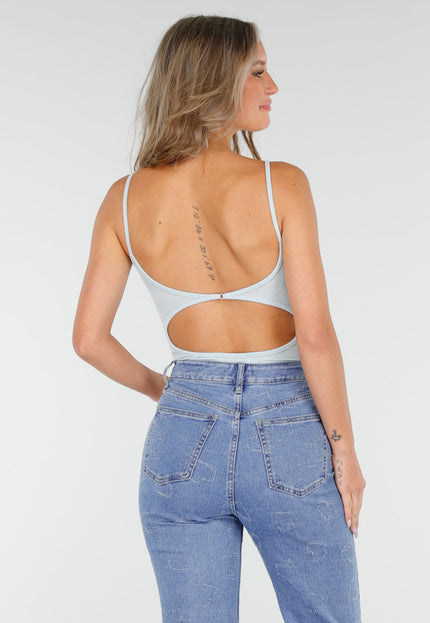 NEW060825 Lichtblauwe Rib Bodysuit