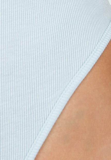 NEW060825 Lichtblauwe Rib Bodysuit