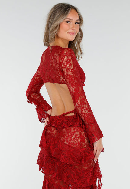 NEW060825 Rode Two Piece van Kant