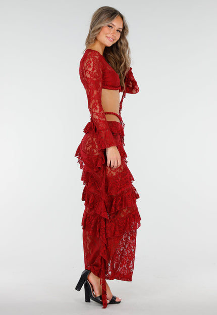 NEW060825 Rode Two Piece van Kant