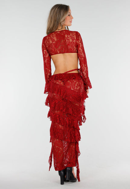 NEW060825 Rode Two Piece van Kant