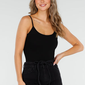 NEW060825 Zwarte Bodysuit met Pads