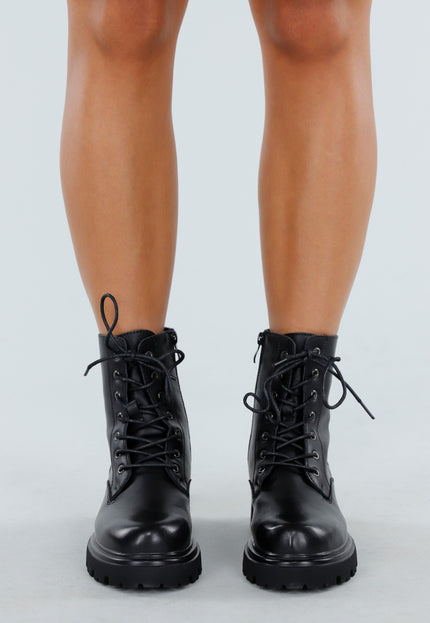 NEW060825 Zwarte Veterboots