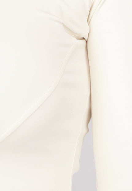 NEW0611 Beige Fitness Vest met Duimgaten