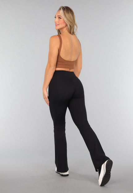 NEW0611 Camel Padded Sporttop met Open Rug