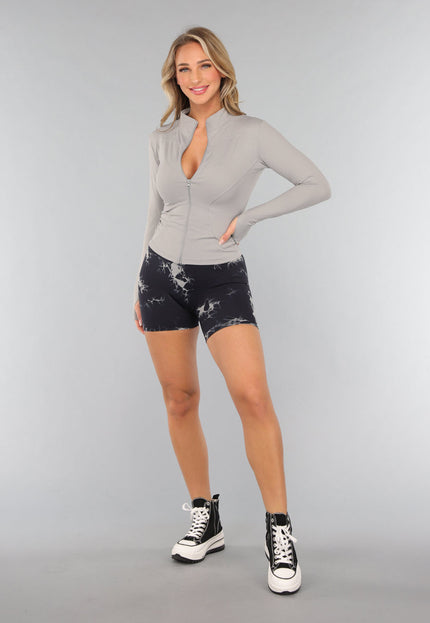 NEW0611 Grijs Sportvest met Duimgaten