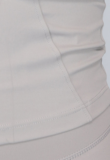 NEW0611 Grijze Longsleeve Fitness Set met Duimgaten