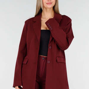 NEW070126 Bordeauxrode Blazer