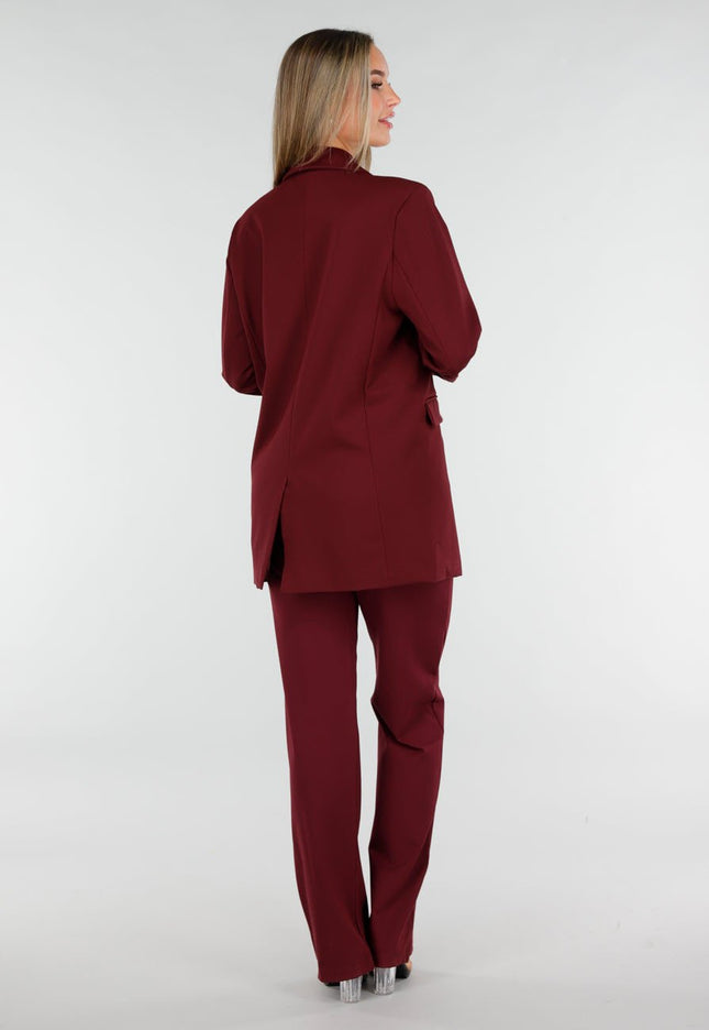 NEW070126 Bordeauxrode Blazer