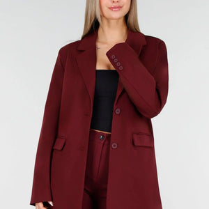 NEW070126 Bordeauxrode Blazer