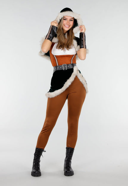 KOSTUUM Bruin Viking Kostuum