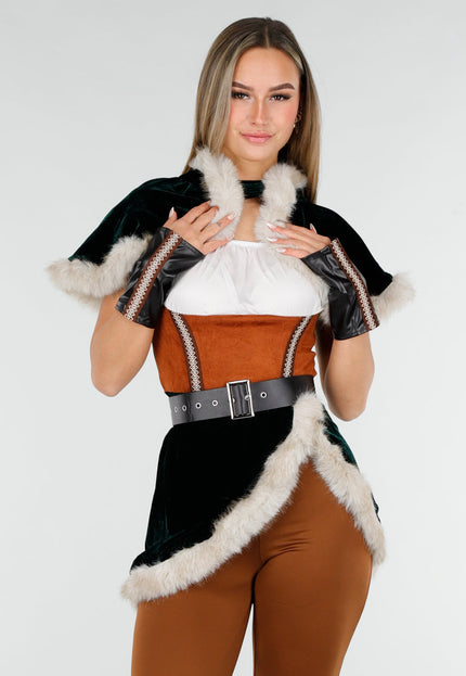 KOSTUUM Bruin Viking Kostuum