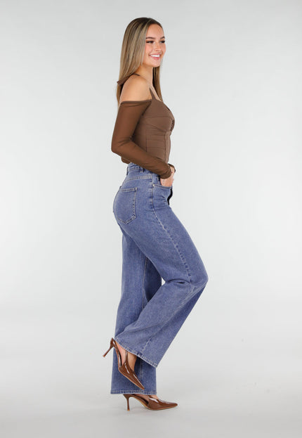 OP=OP.06.NL Bruine One Shoulder Mesh Top