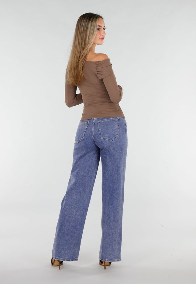 NEW070126 Bruine One Shoulder Top