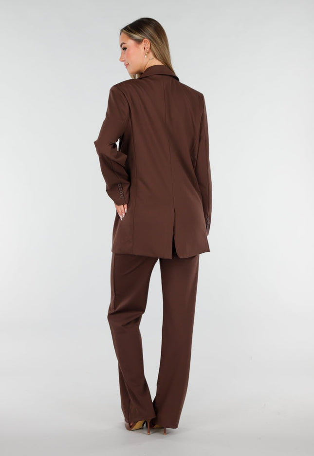 NEW070126 Bruine Oversized Blazer