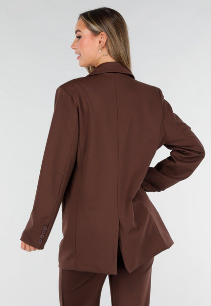 NEW070126 Bruine Oversized Blazer