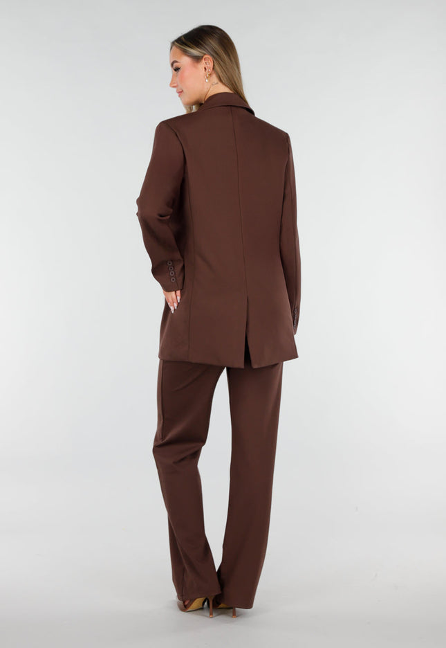 NEW070126 Bruine Oversized Blazer