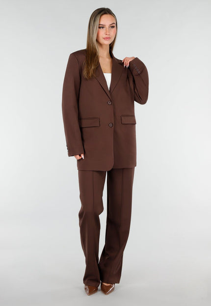 NEW070126 Bruine Oversized Blazer