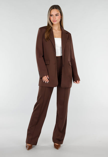 NEW070126 Bruine Oversized Blazer