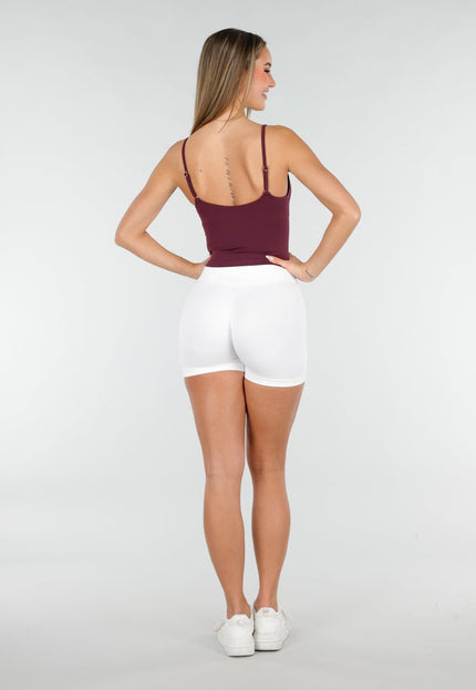 NEW070126 Burgundy Top met Spaghettibandjes