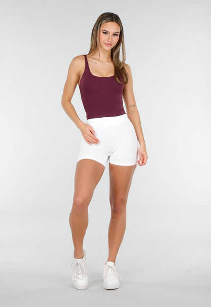 NEW070126 Burgundy Top met Spaghettibandjes