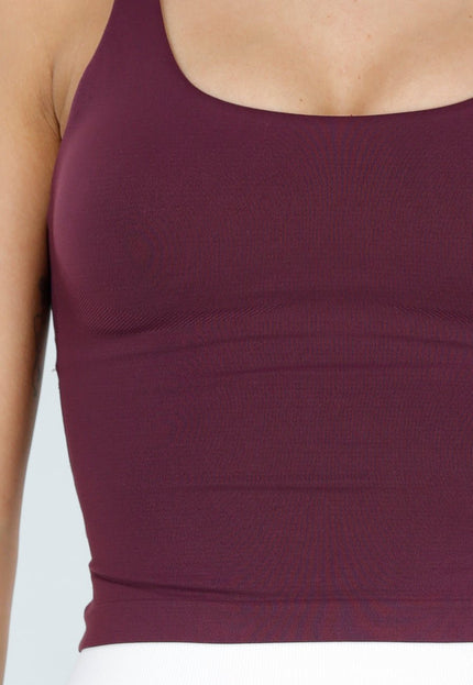 NEW070126 Burgundy Top met Spaghettibandjes