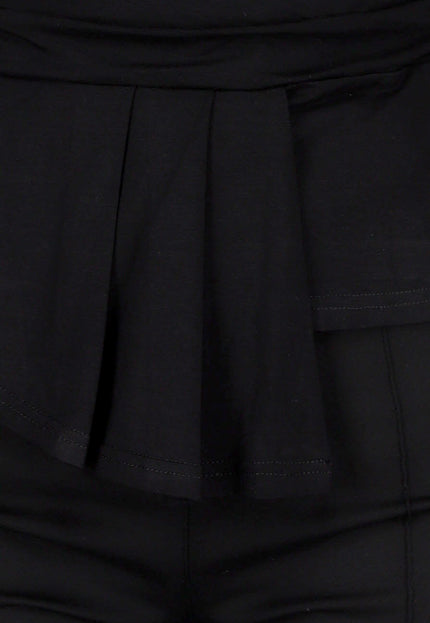 NEW070126 Cold Shoulder Top Zwart