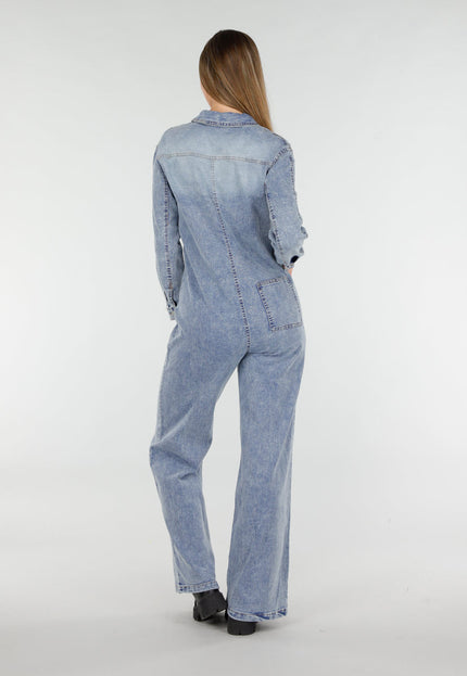 NEW070126 Denim Jumpsuit Blauw