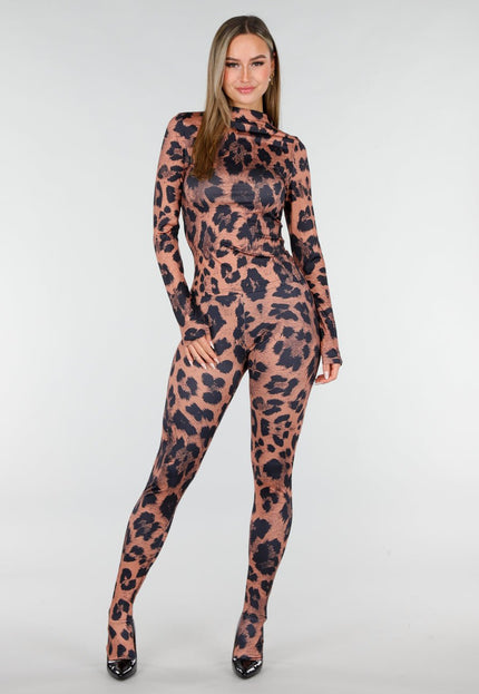 KOSTUUM Luipaard Print Two Piece Set