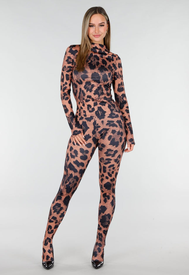 KOSTUUM Luipaard Print Two Piece Set