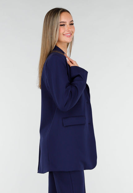 NEW070126 Navy Oversized Blazer