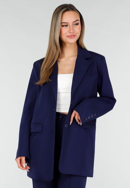 NEW070126 Navy Oversized Blazer