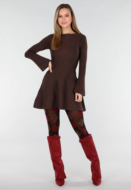 NEW070126 Rode Panty met Argyle Print