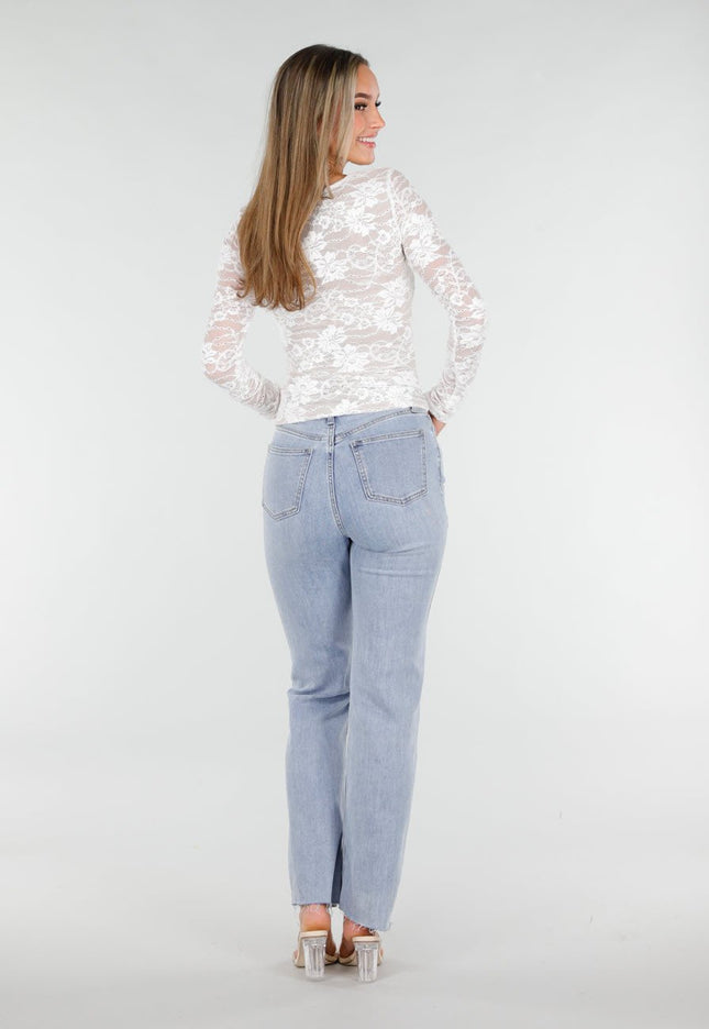 NEW070126 Witte Kanten Top