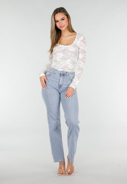 NEW070126 Witte Kanten Top