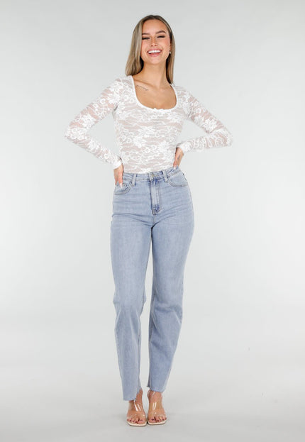 NEW070126 Witte Kanten Top