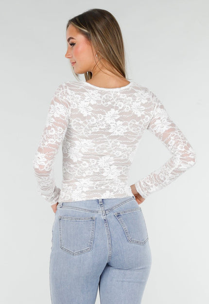 NEW070126 Witte Kanten Top