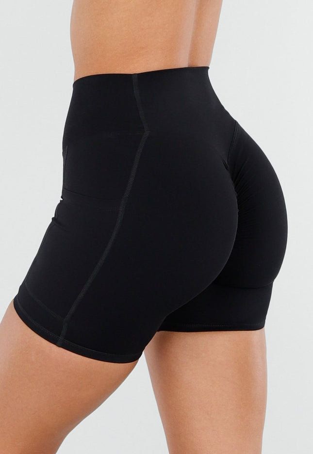 NEW070126 Zwarte High Waist Short