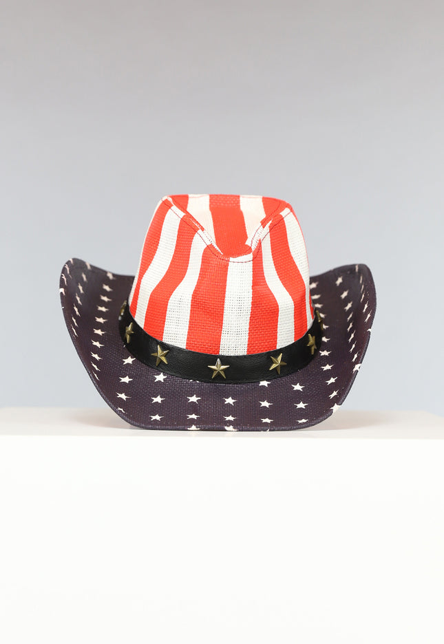 NEW0702 Hoed met Amerikaanse Vlag Opdruk