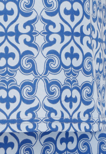 NEW070525 Blauwe Mouwloze Stretch Top