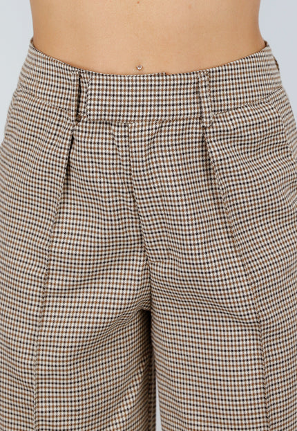 NEW070525 Geruite Stretch Set met Korsettop en Broek