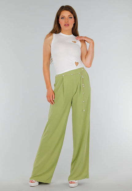 NEW070525 Goudkleurige Heupketting met Parels